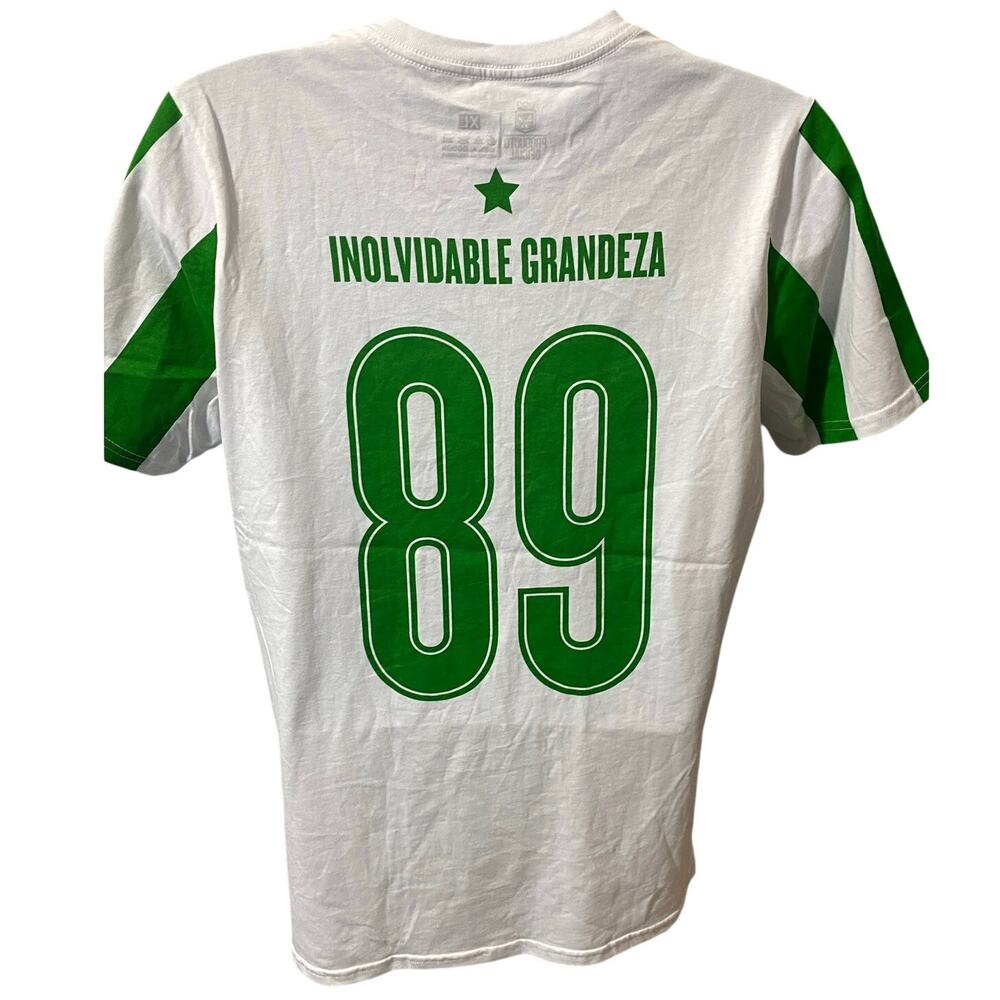 INOLVIDABLE GRANDEZA #89 SHIRT — White & Green Graphic Jersey Men's XL